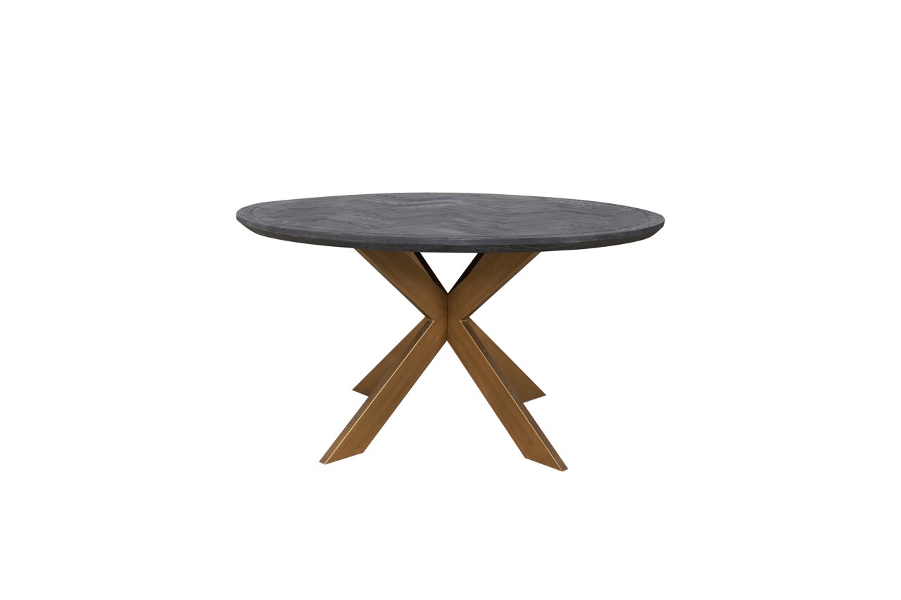 Esstisch Blackbone Brass black rustic 140Ø Esstisch Blackbone Brass black rustic 140Ø
