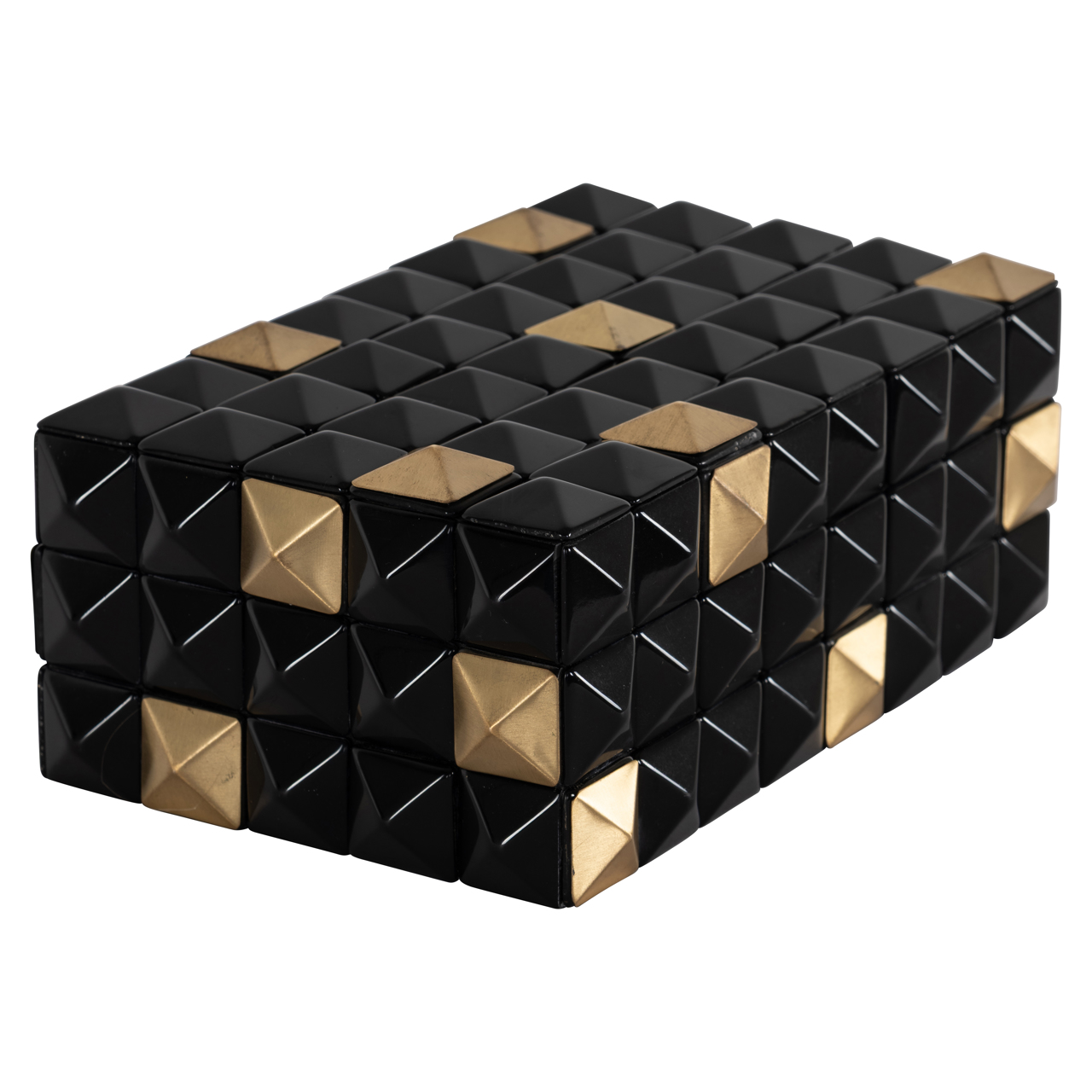 Aufbewahrungsbox Velicia black/gold