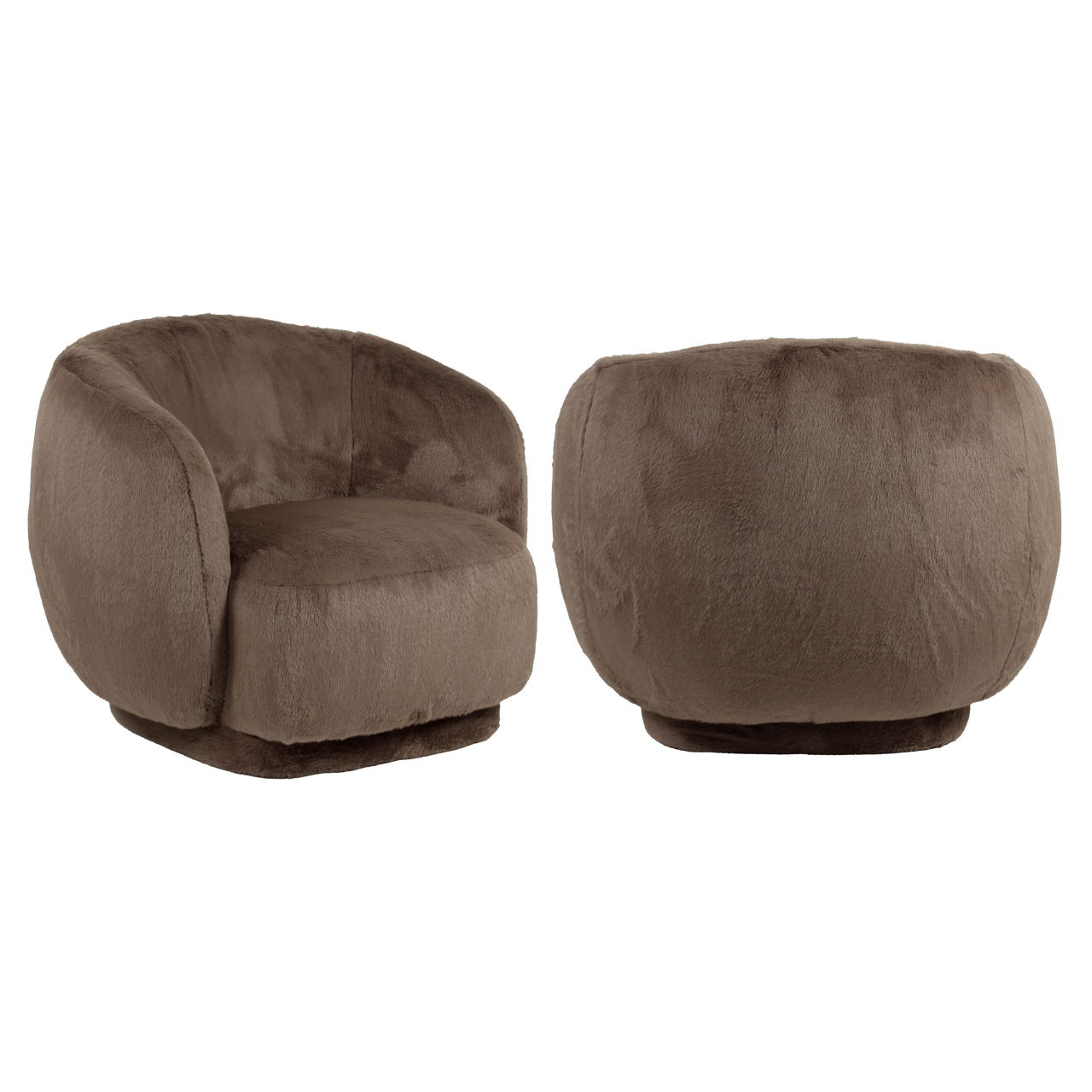 Lounge Stuhl Negreslo brown fluffy