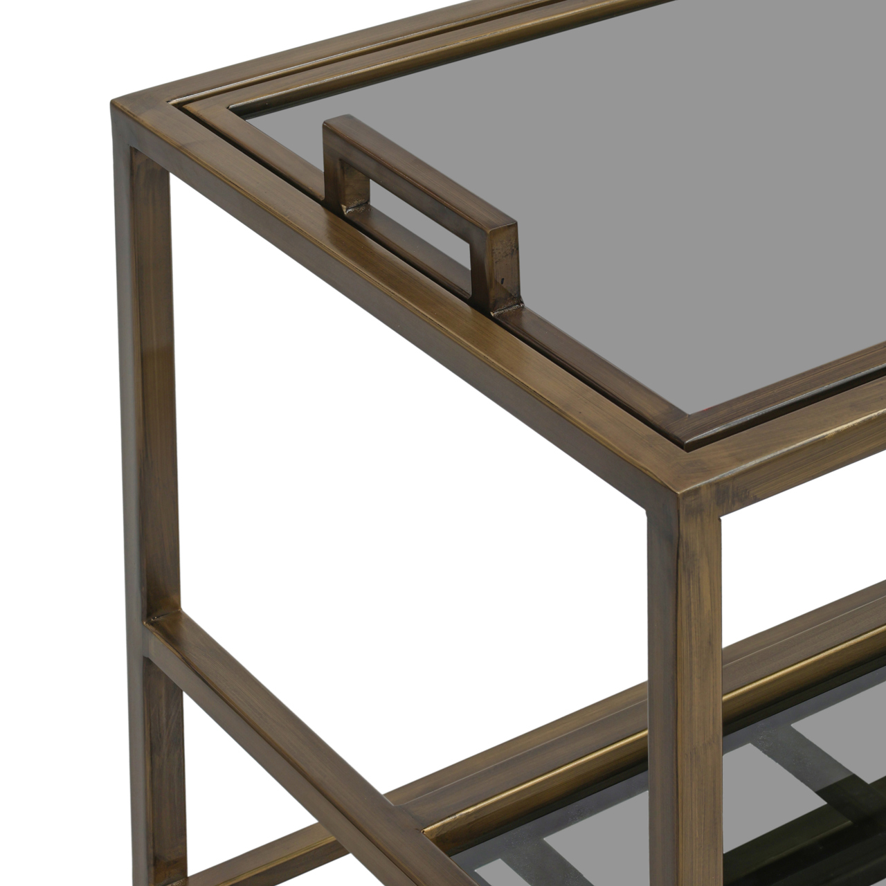 Servierwagen Ruinart brass antique