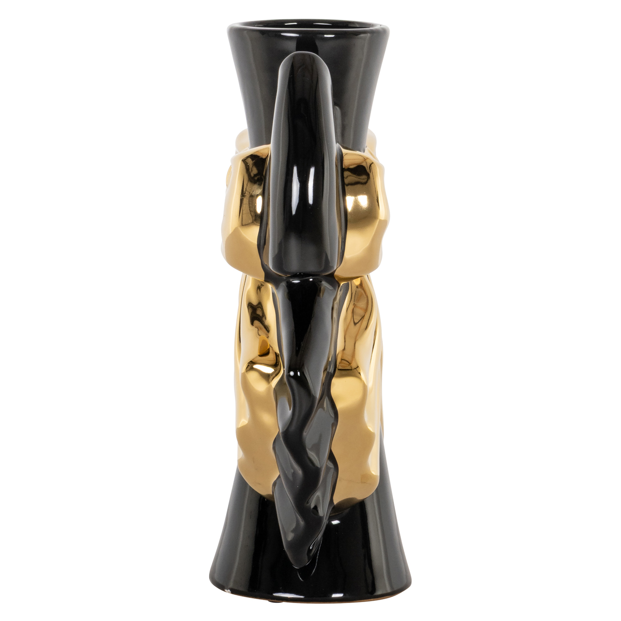 Vase Danai black/gold