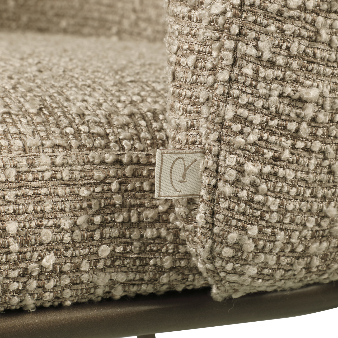 Esszimmerstuhl Elvi mocca chunky fire retardant (Set of 2)