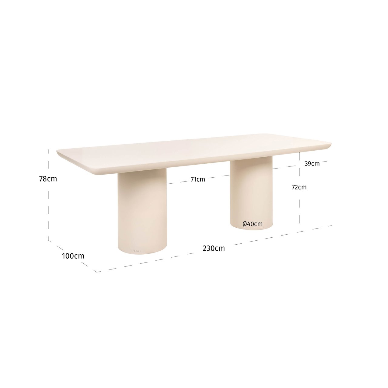 Outdoor Esstisch Urban Bloom sandstone 230 Outdoor Esstisch Urban Bloom sandstone 230