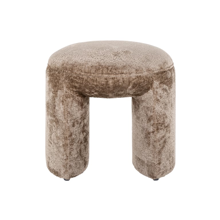 Hocker Fargo taupe chenille (Bergen 104 taupe chenille)