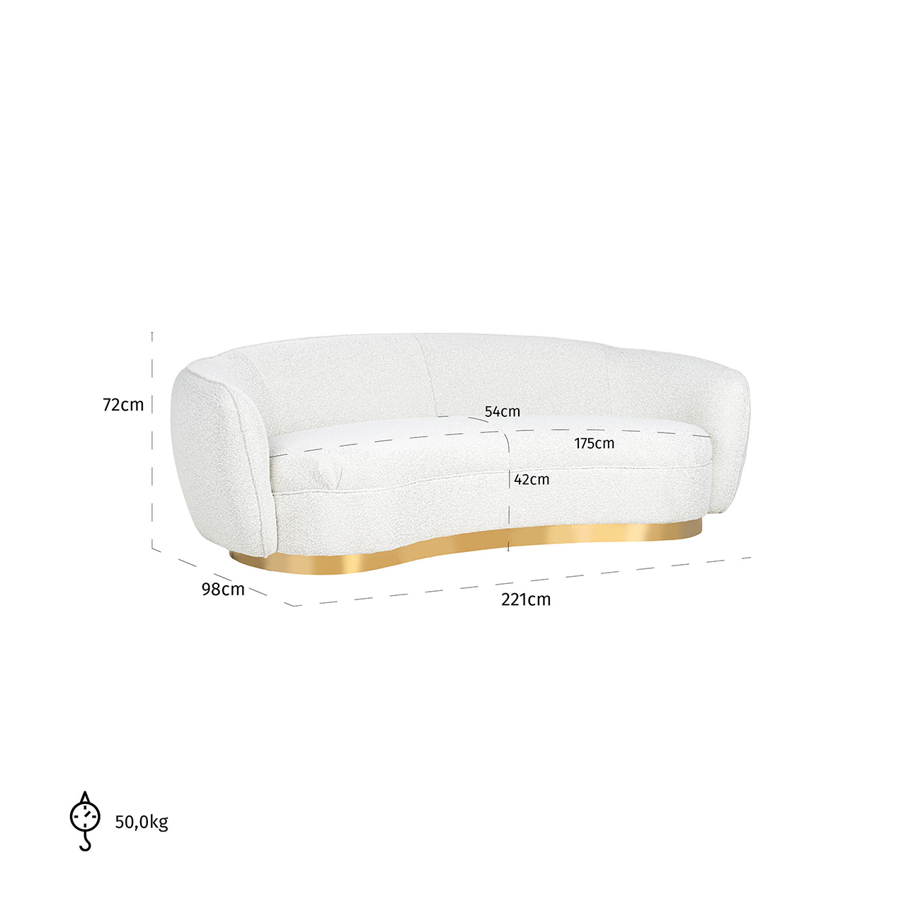 Richmond Sofa Waylon Weißer Bouclé (Copenhagen 900 Bouclé Weiß) Richmond Sofa Waylon Weißer Bouclé (Copenhagen 900 Bouclé Weiß)