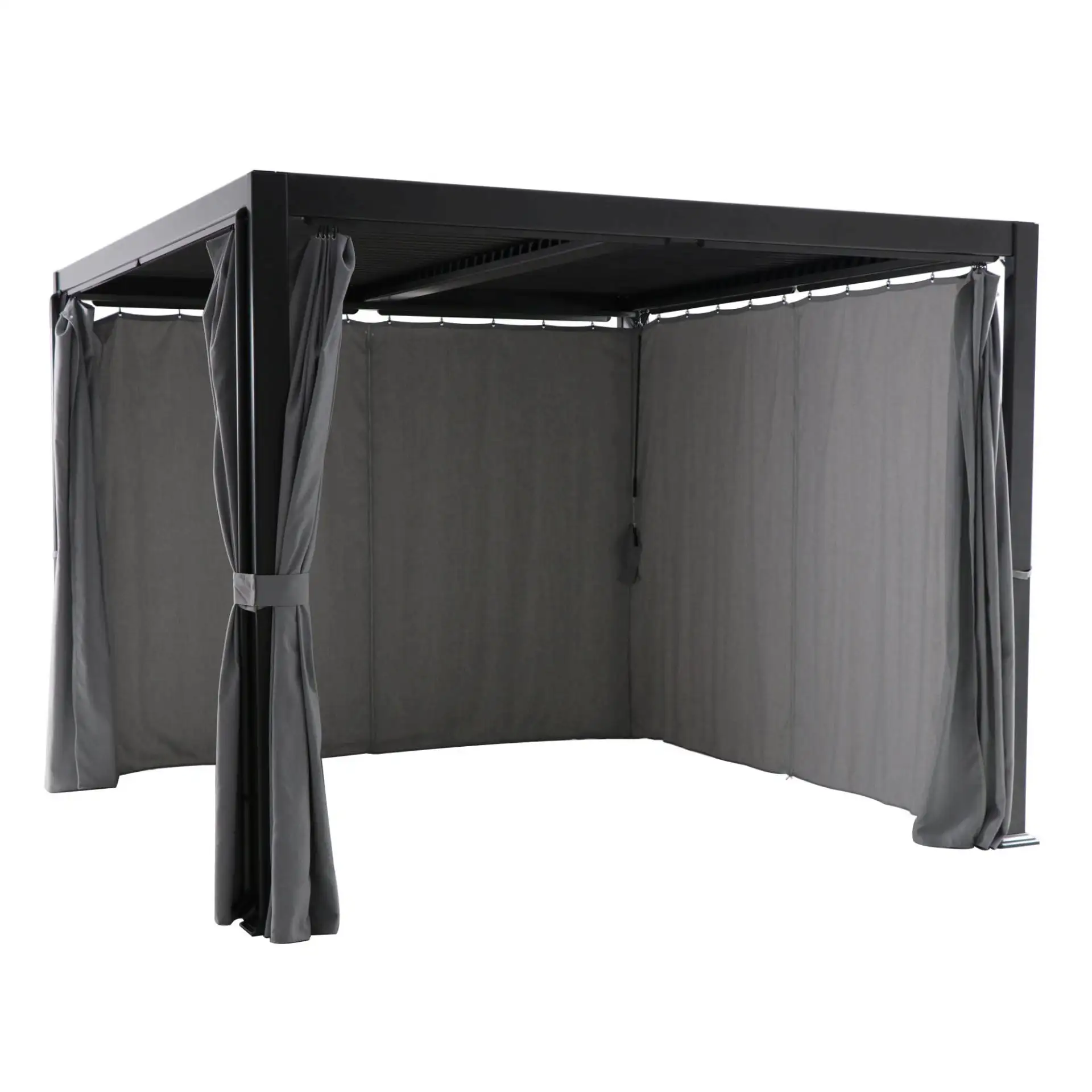 MWH Kiosko Pavillon mit Lamellendach 300 x 300 cm 