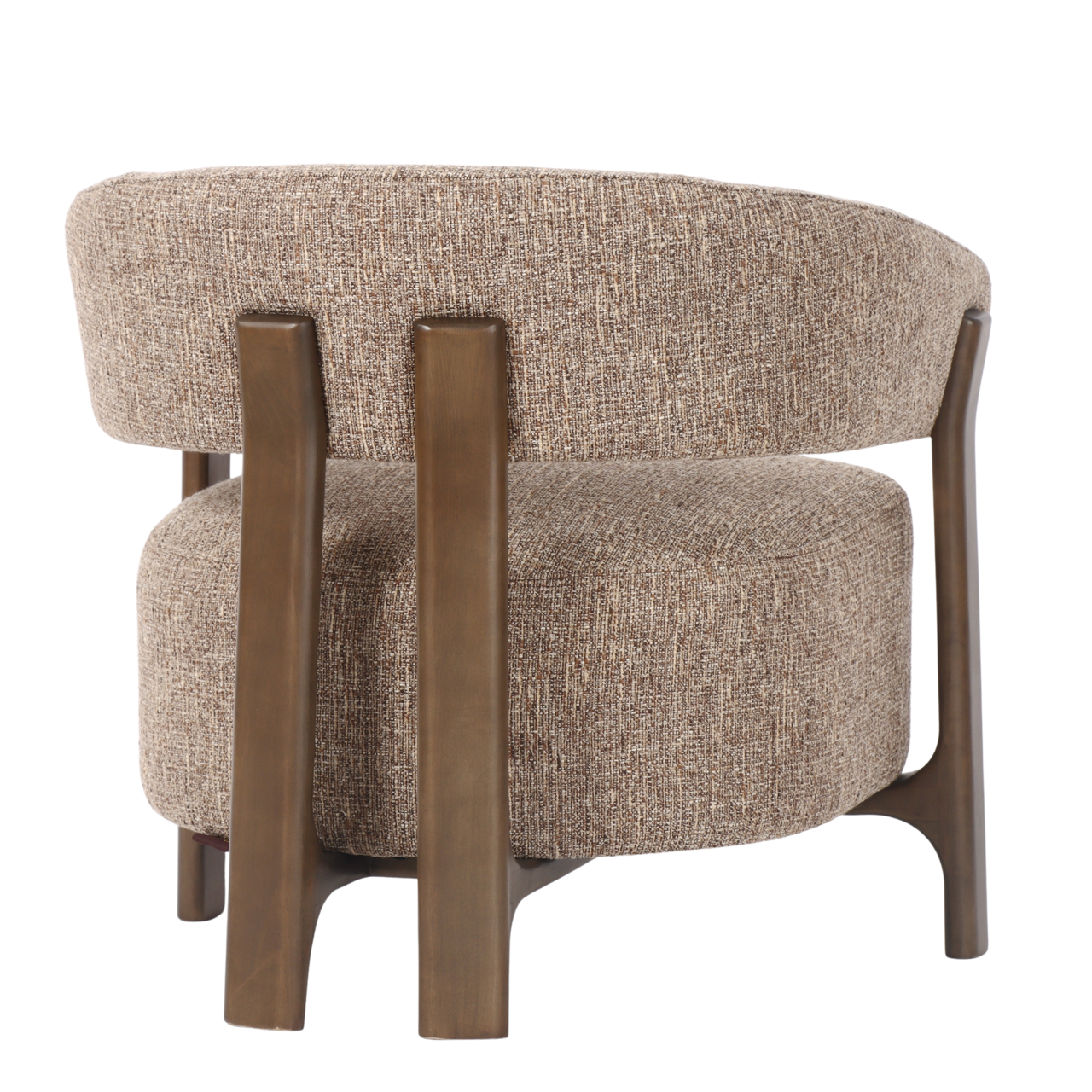 Lounge Stuhl Dalara brown tweed