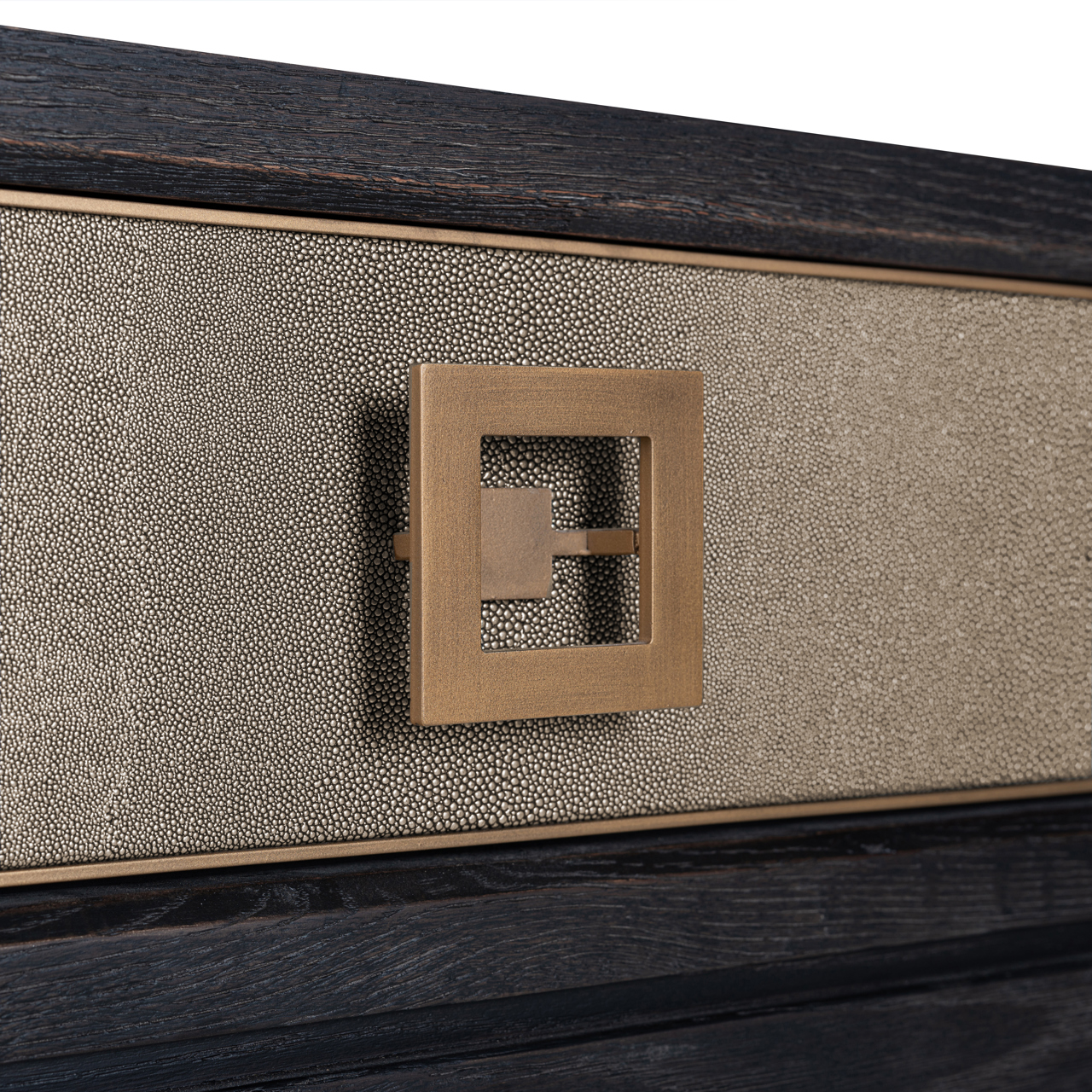 Konsole Bloomville brass shagreen