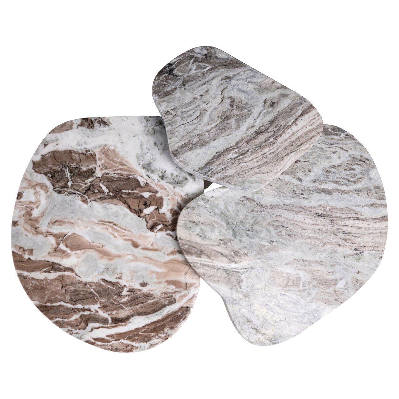 Couchtisch Camino Blush beige (Set of 3)