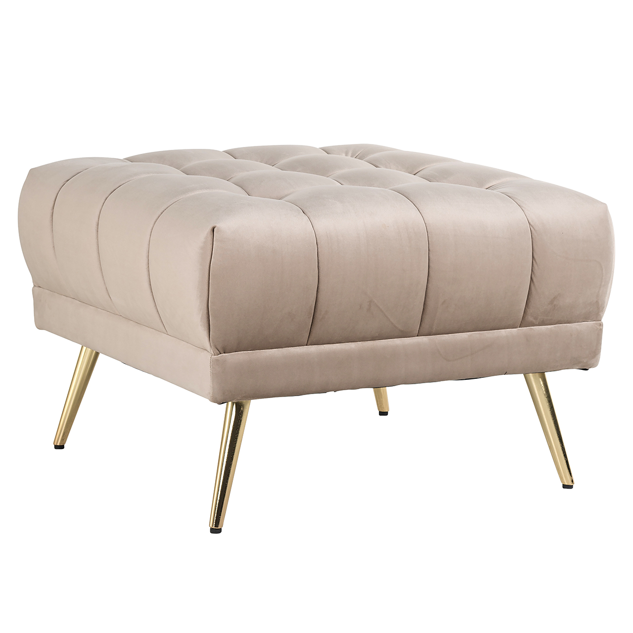 Hocker Huxley khaki velvet (Quartz Khaki 903)