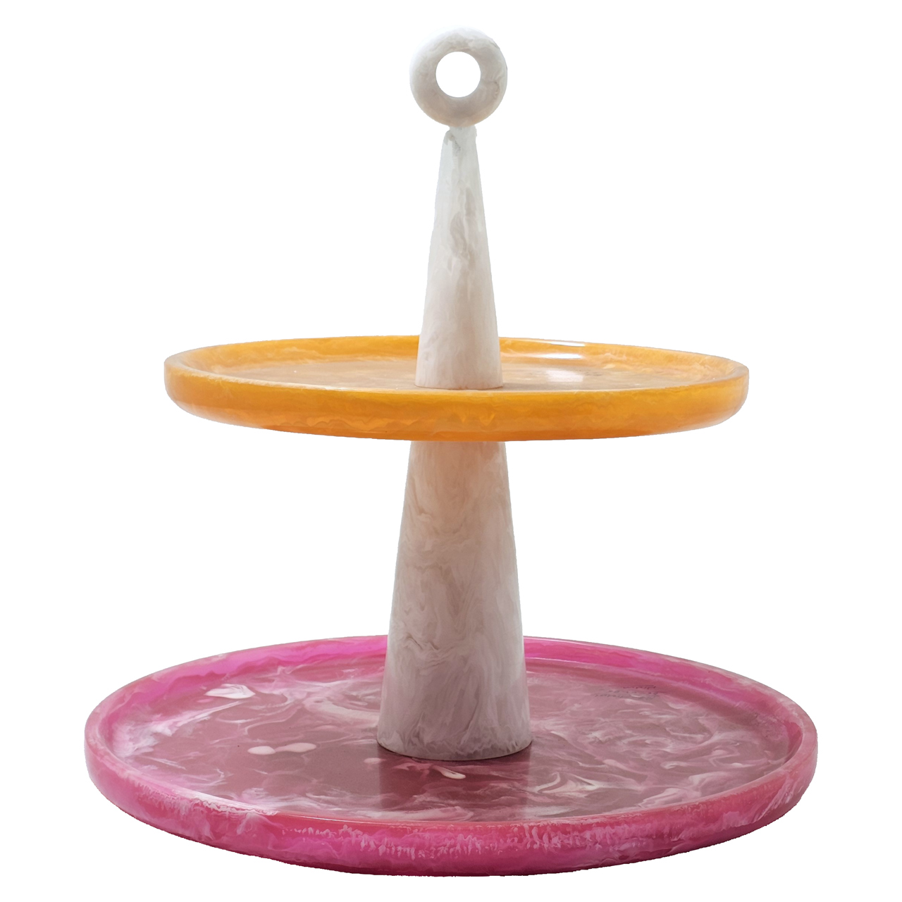 Kuchenplatte Posy pink/orange