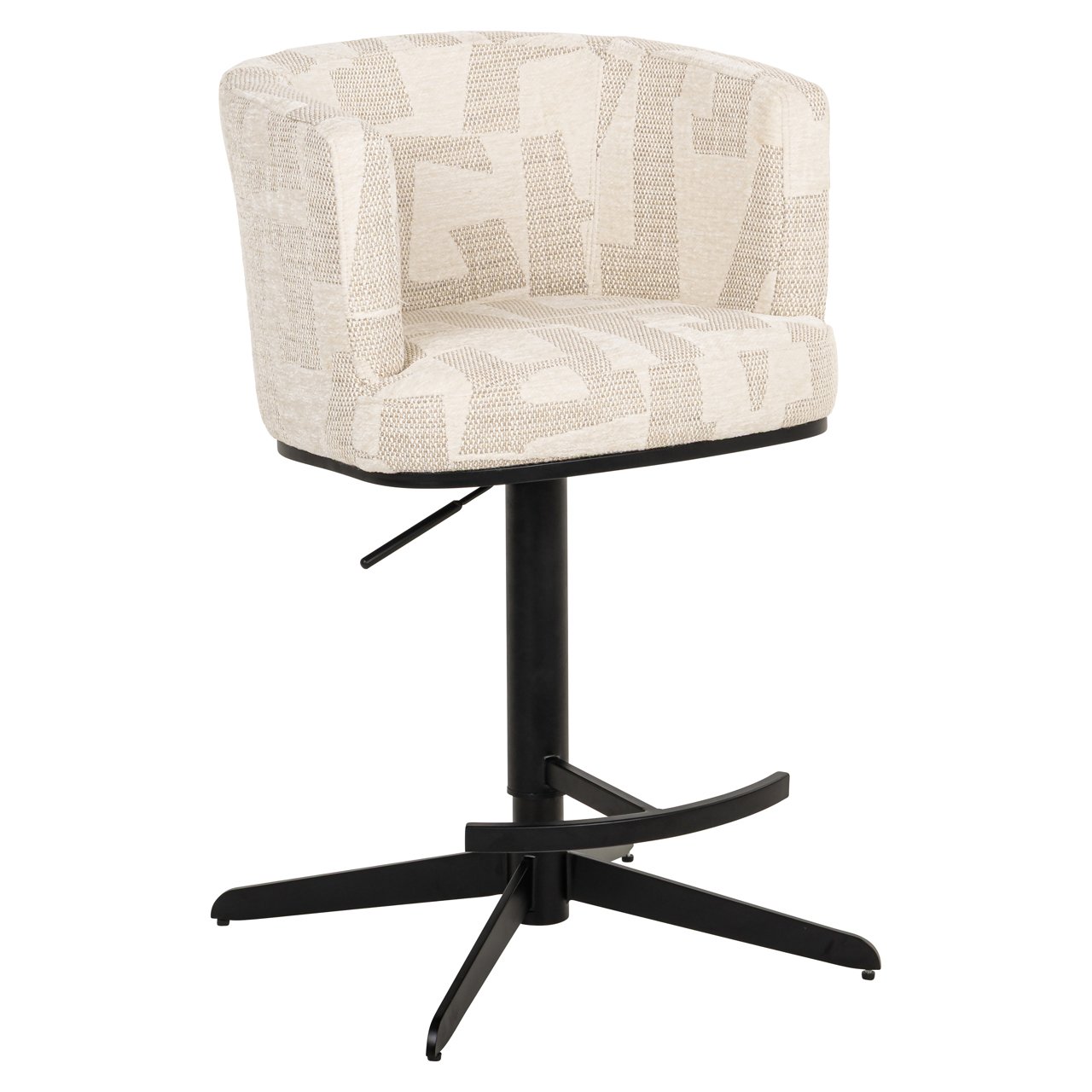 Barhocker Cheyenne beige graffic swivel Barhocker Cheyenne beige graffic swivel
