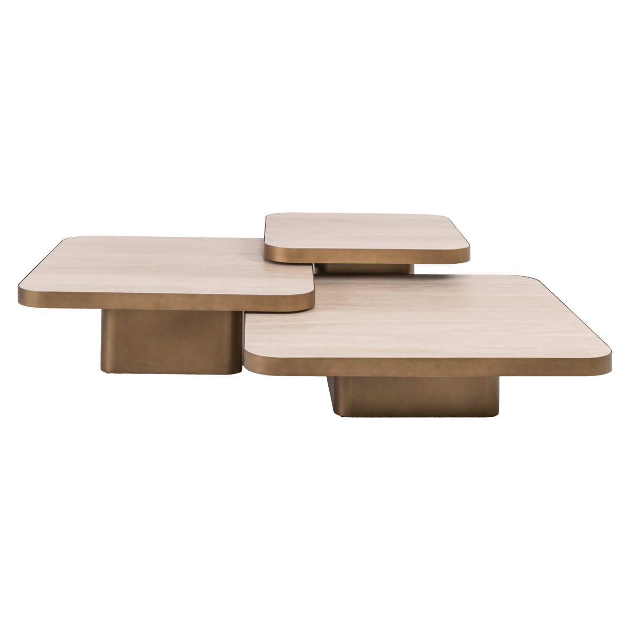 Couchtisch Cumulus beige (Set of 3)