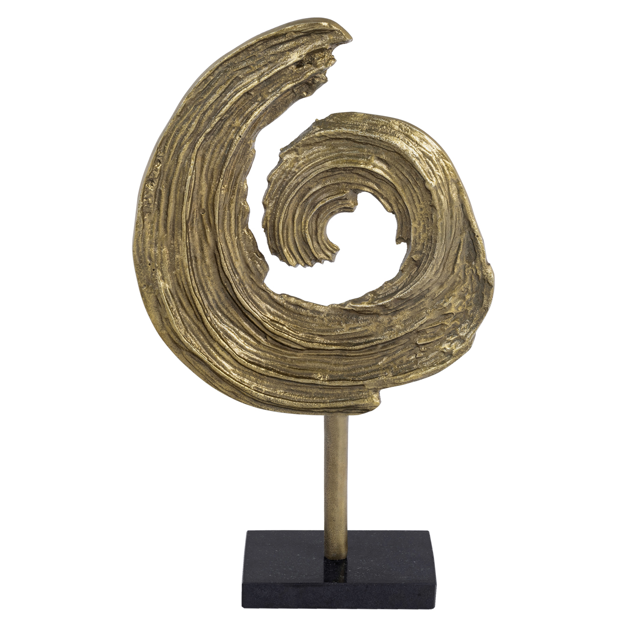 Dekoratives Objekt Swirl brass antique