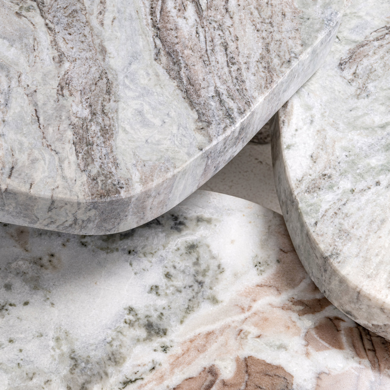 Couchtisch Camino Blush beige (Set of 3)