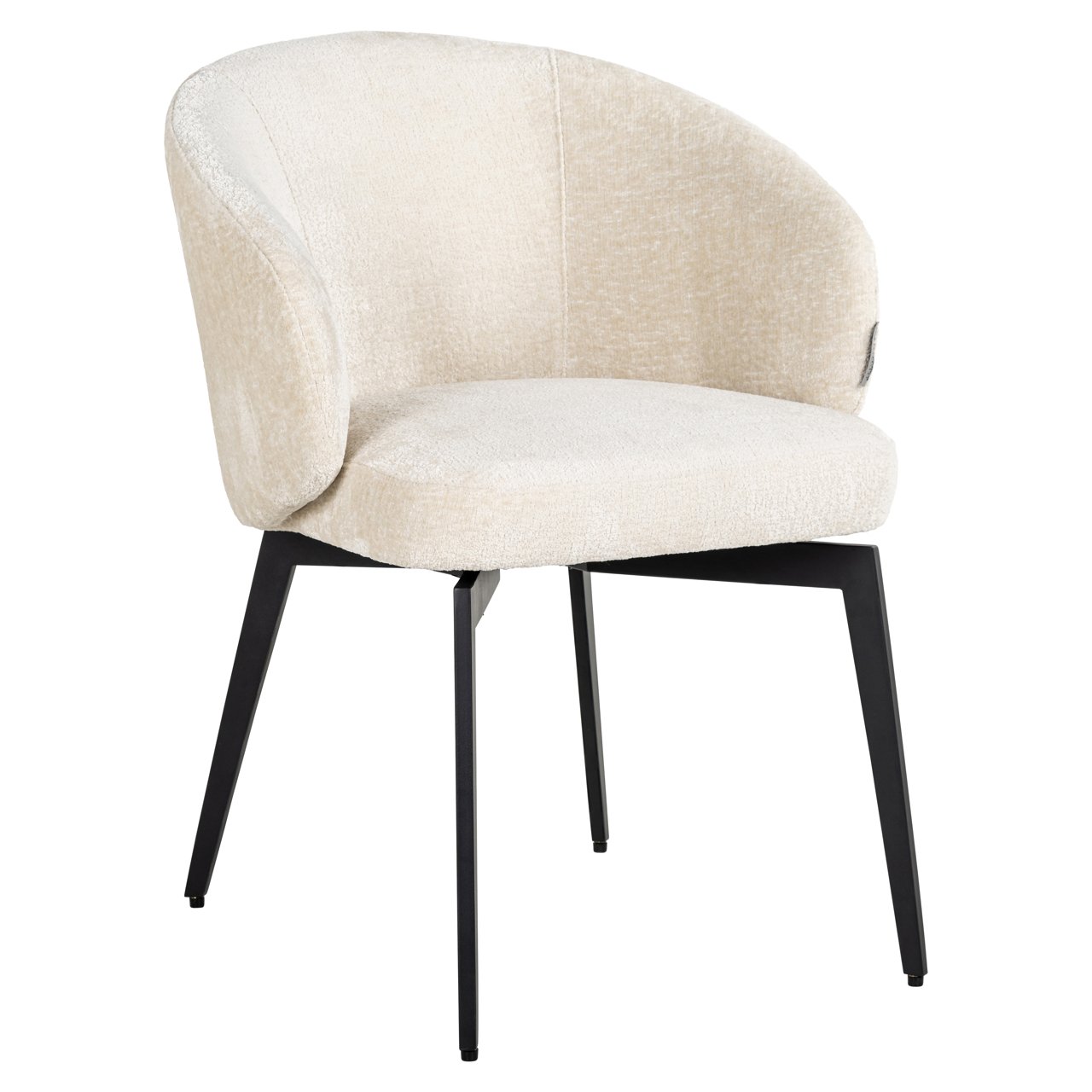Esszimmerstuhl Amphara FR white chenille fire retardant Esszimmerstuhl Amphara FR white chenille fire retardant