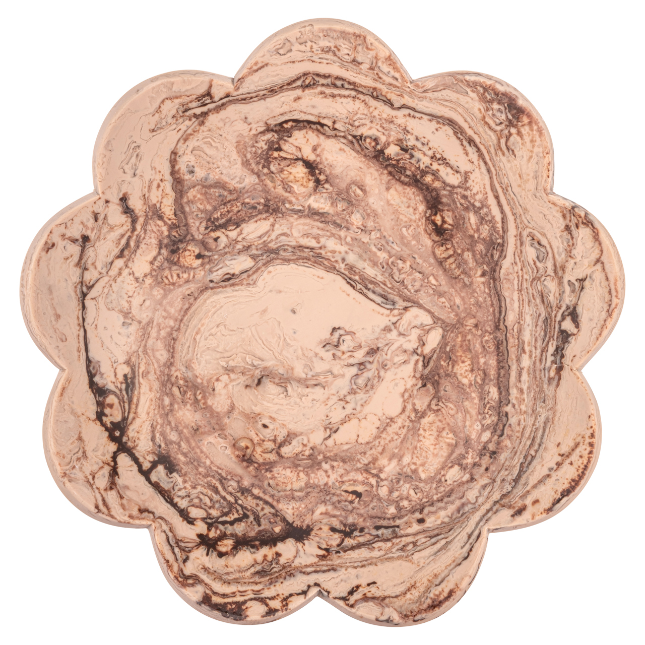Schale Peony chocolat brown