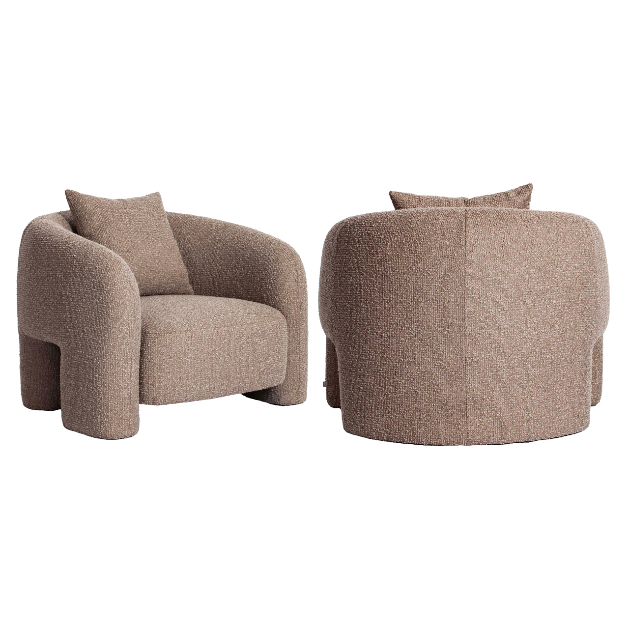Lounge Stuhl Tuscany mocca chunky
