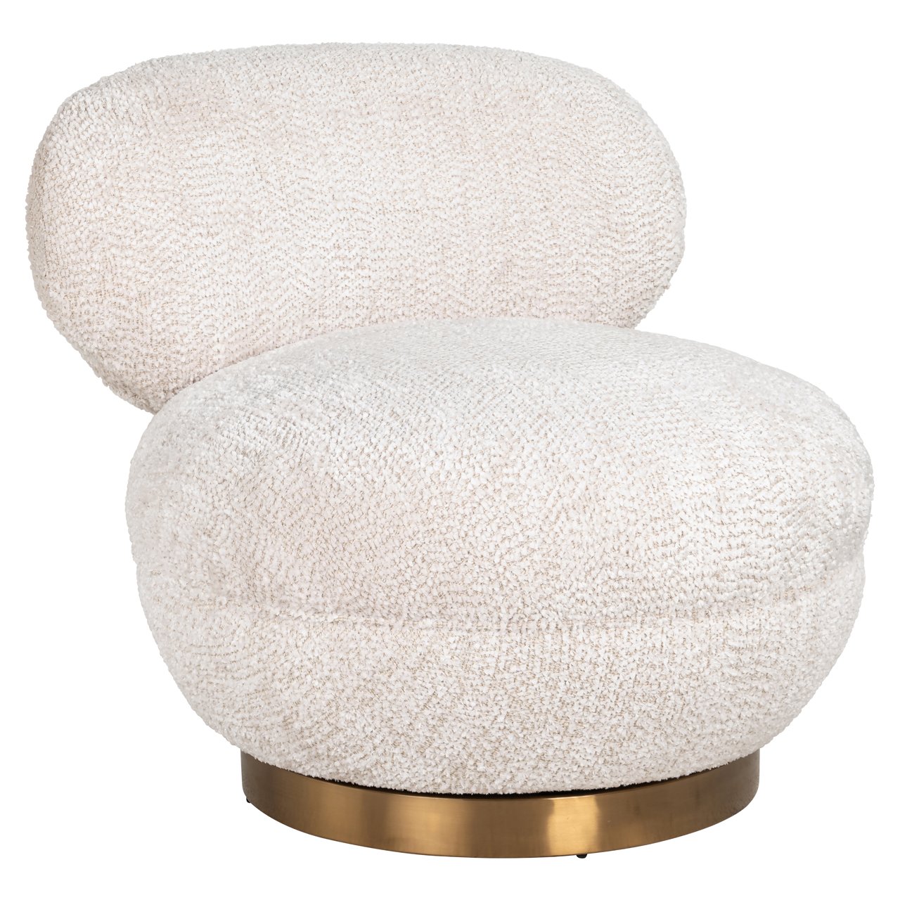 Lounge Stuhl Jace lovely cream swivel