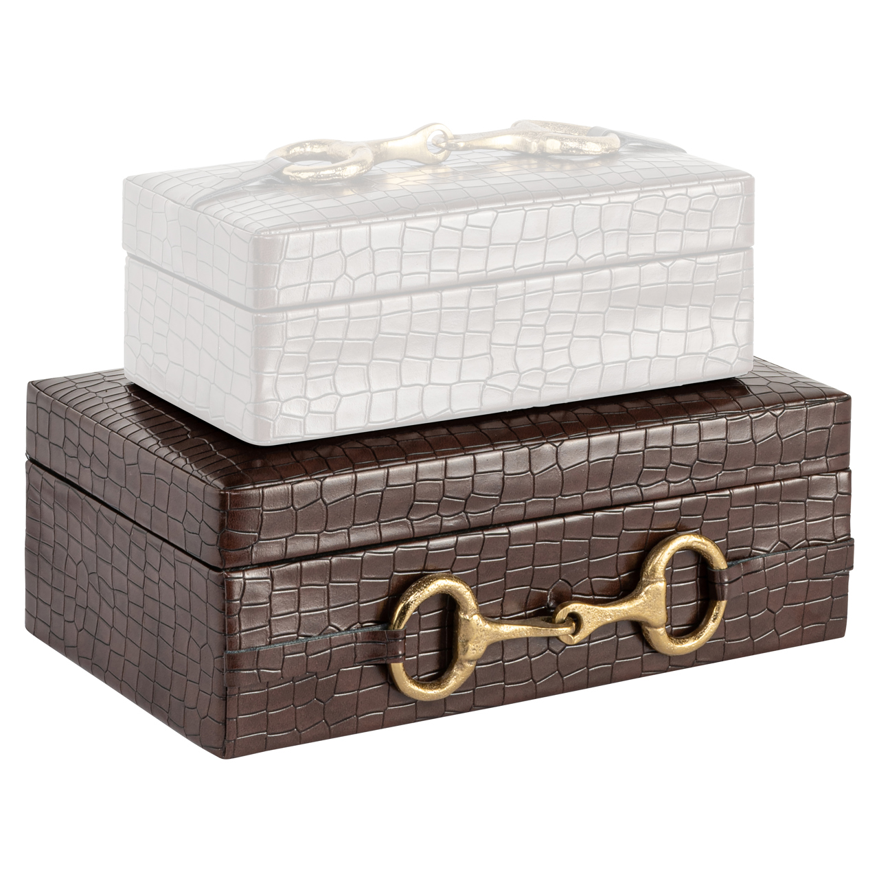 Aufbewahrungsbox Rex dark brown large