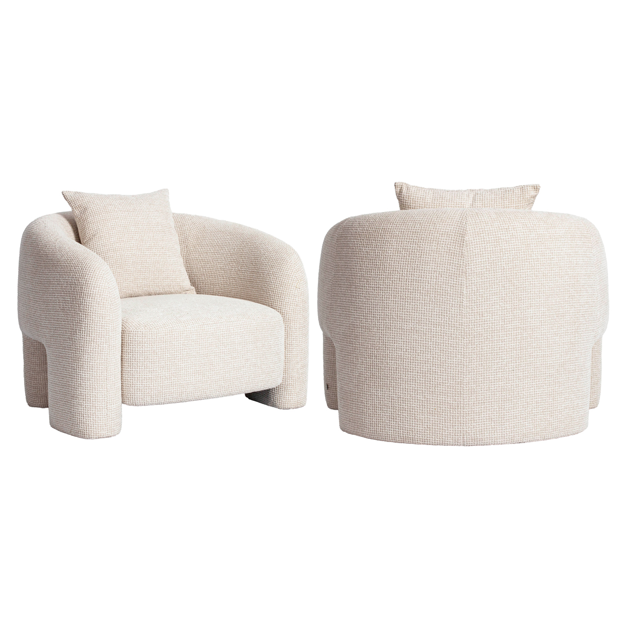 Lounge Stuhl Tuscany beige blockweave