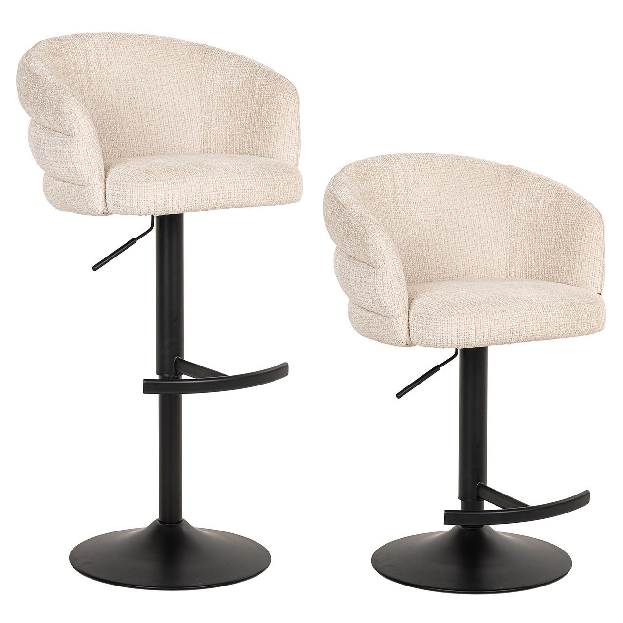 Barhocker Nikki niagara beige swivel fire retardant Barhocker Nikki niagara beige swivel fire retardant