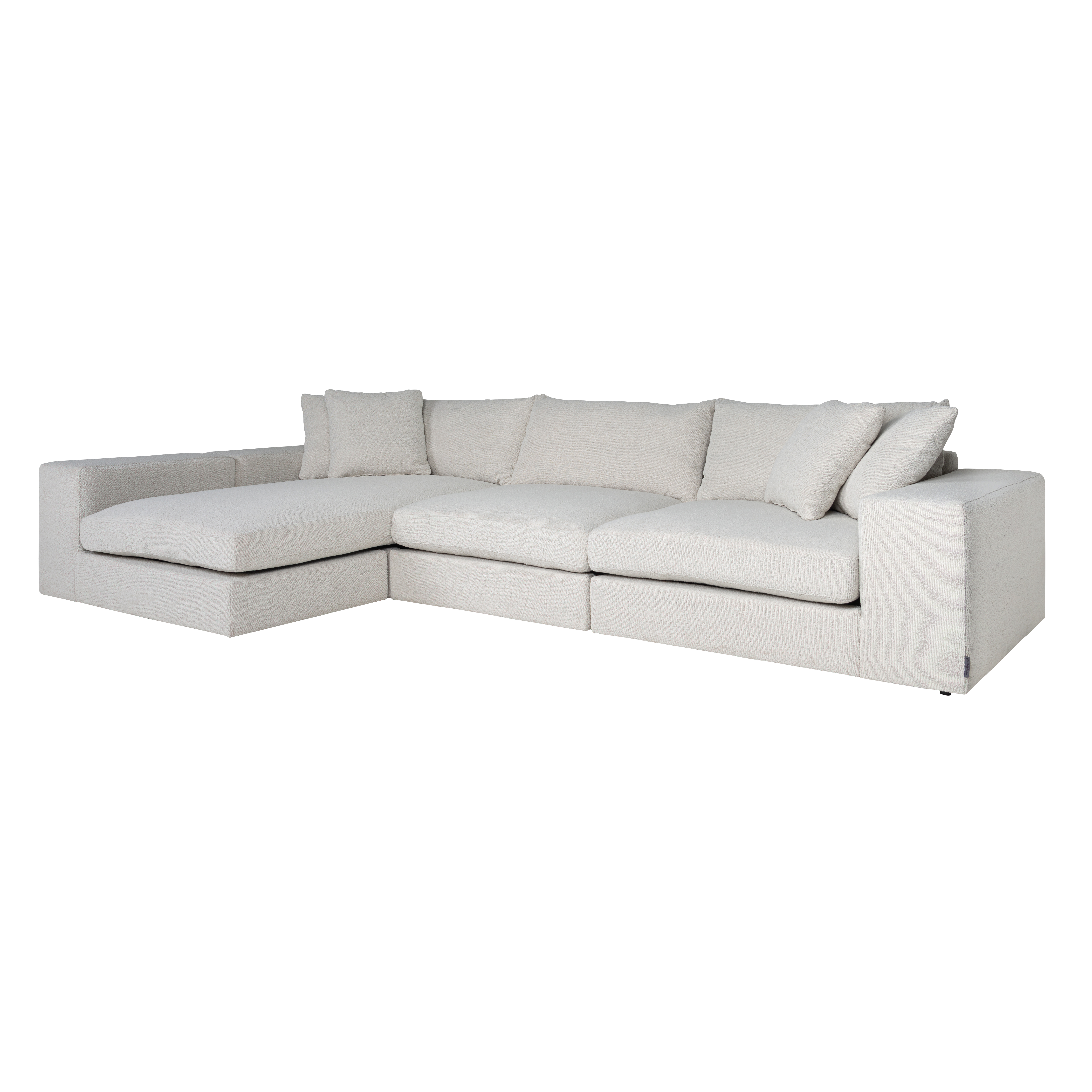 Richmond Couch Bank Juniper 3-Sitzer + Lounge links/rechts Weiß (Copenhagen 900 Bouclé Weiß)