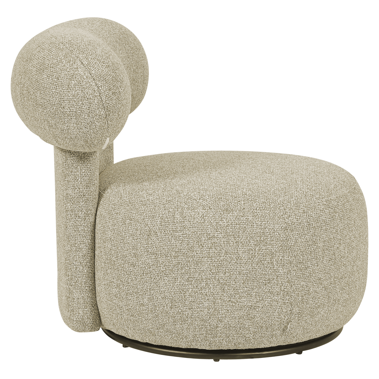 Lounge Stuhl Kaya cayenne brown swivel