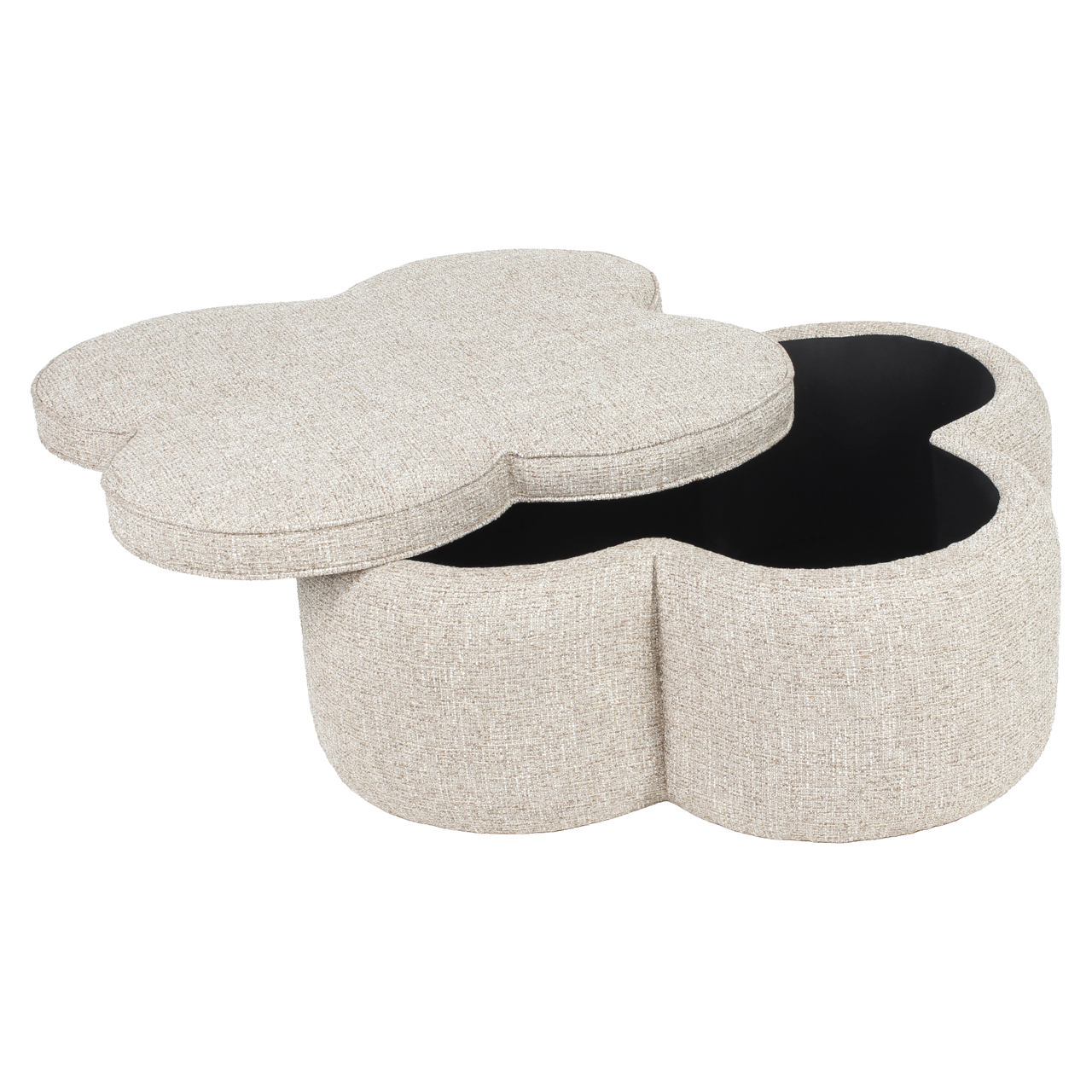 Hocker & Fußbank Corbeau sand tweed