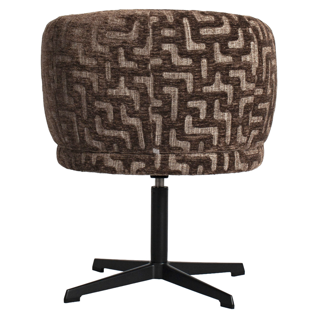 Esszimmerstuhl Dinan brown labyrinth fire retardant - swivel