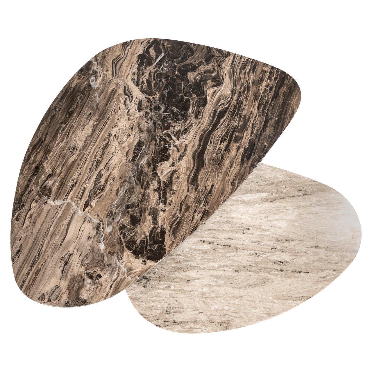 Couchtisch Nazario brown (Set of 2)