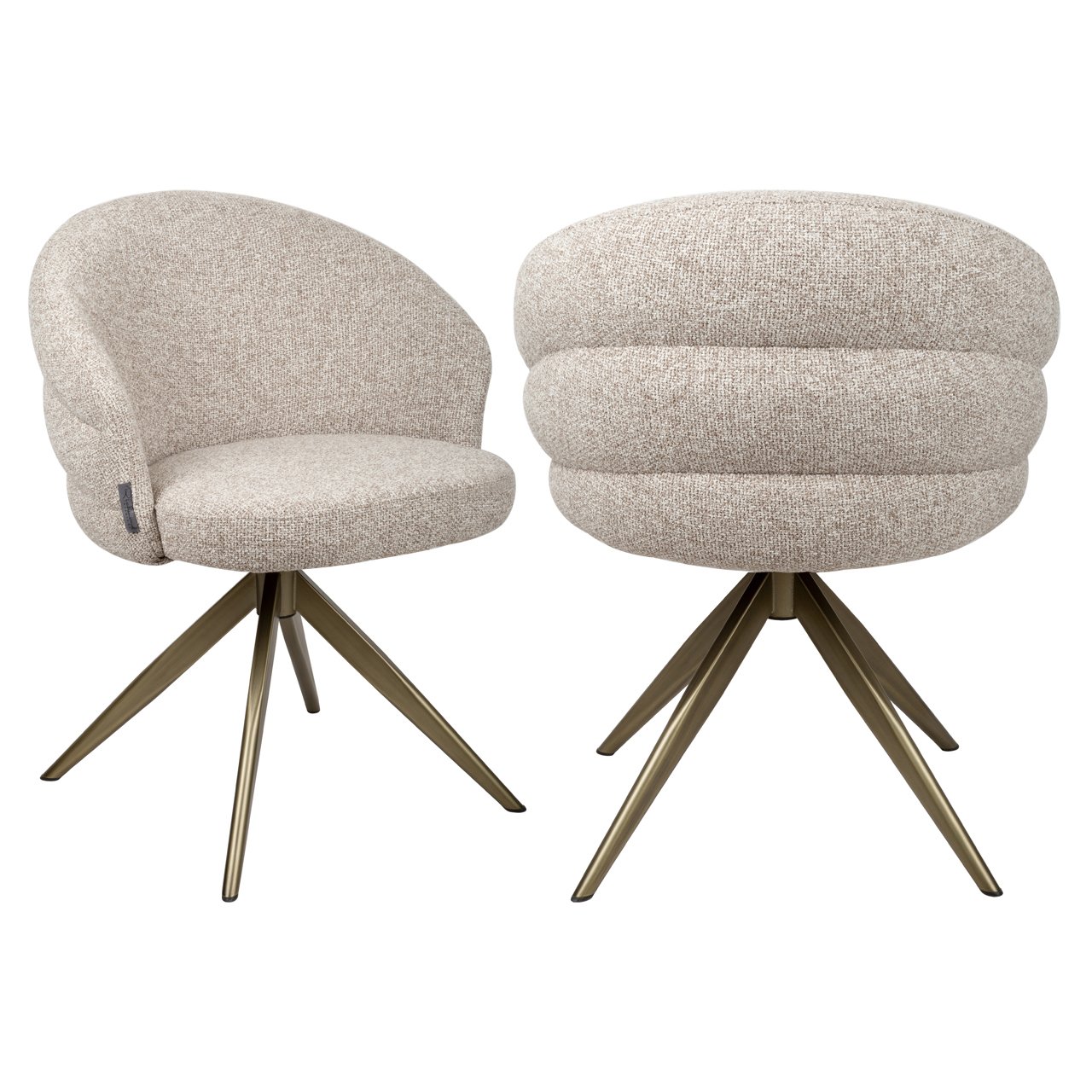 Esszimmerstuhl Zendaya cayenne brown swivel fire retardant