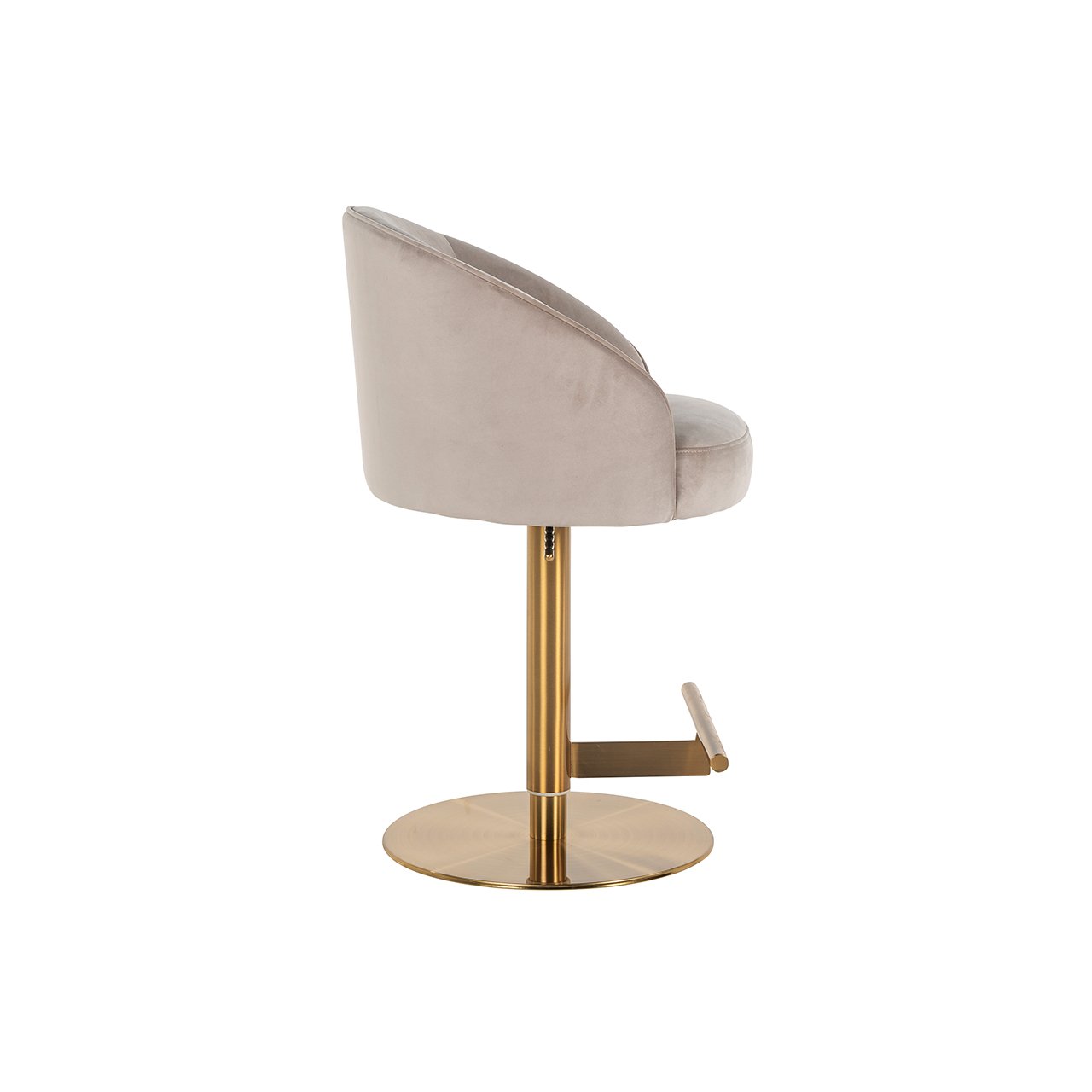 Barhocker Zabi khaki velvet swivel Barhocker Zabi khaki velvet swivel