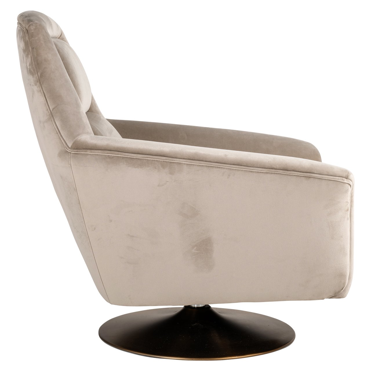 Lounge Stuhl Nora khaki velvet swivel Lounge Stuhl Nora khaki velvet swivel