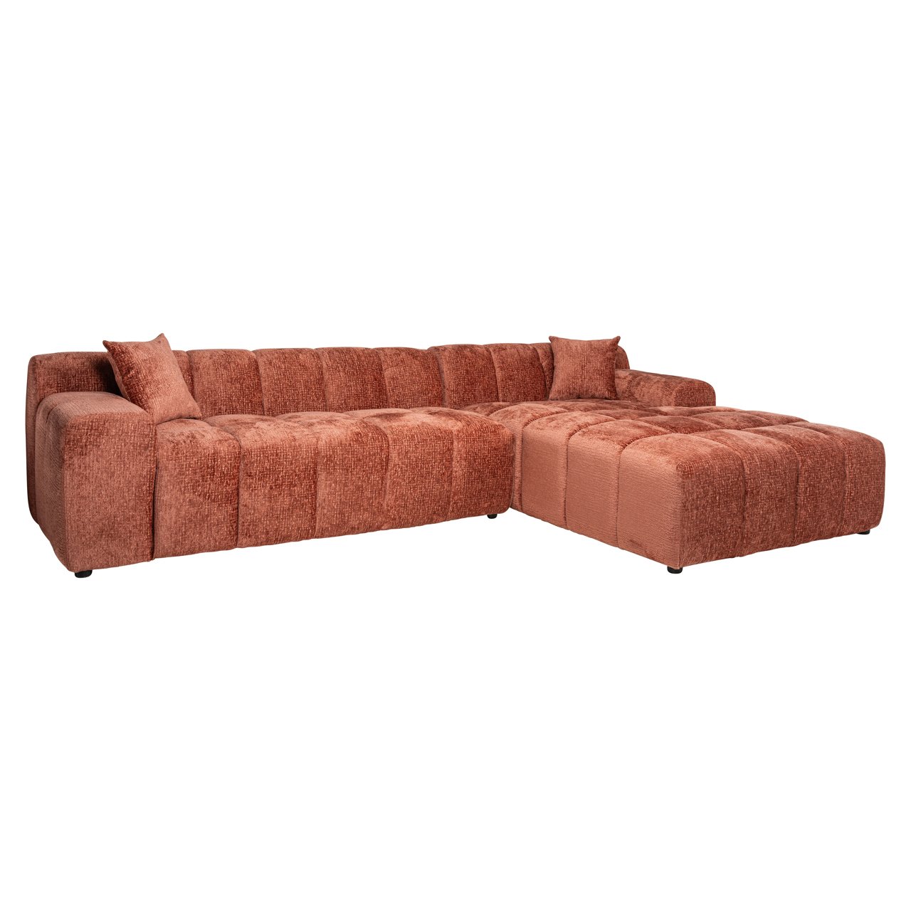 Sofa Cube blush fusion 3-seater + lounge right