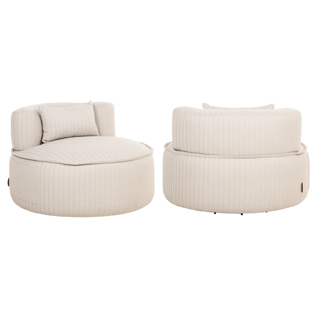 Outdoor Lounge Stuhl Nammos beige swivel