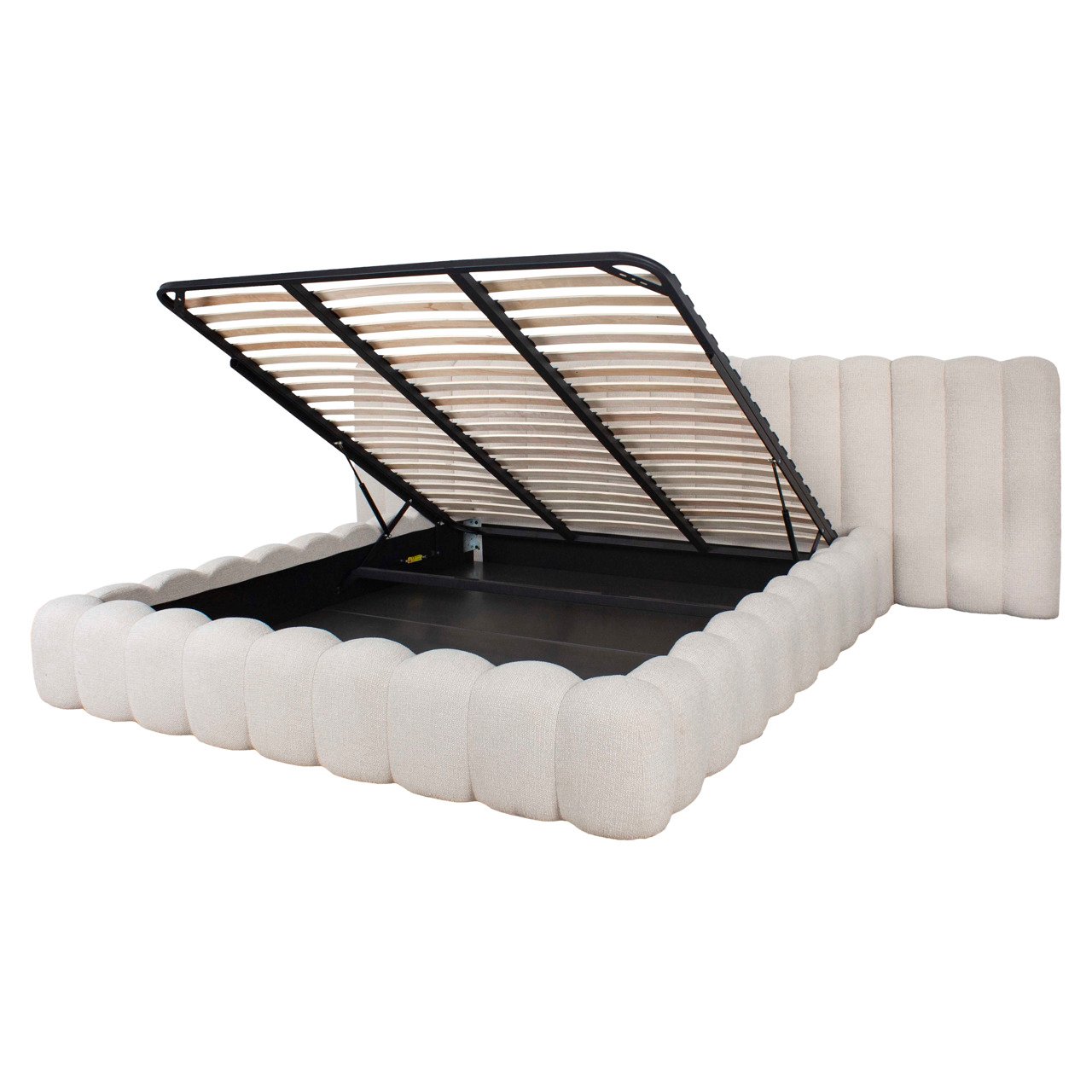 Bett Cupidon cream fancy 180x210 with storage