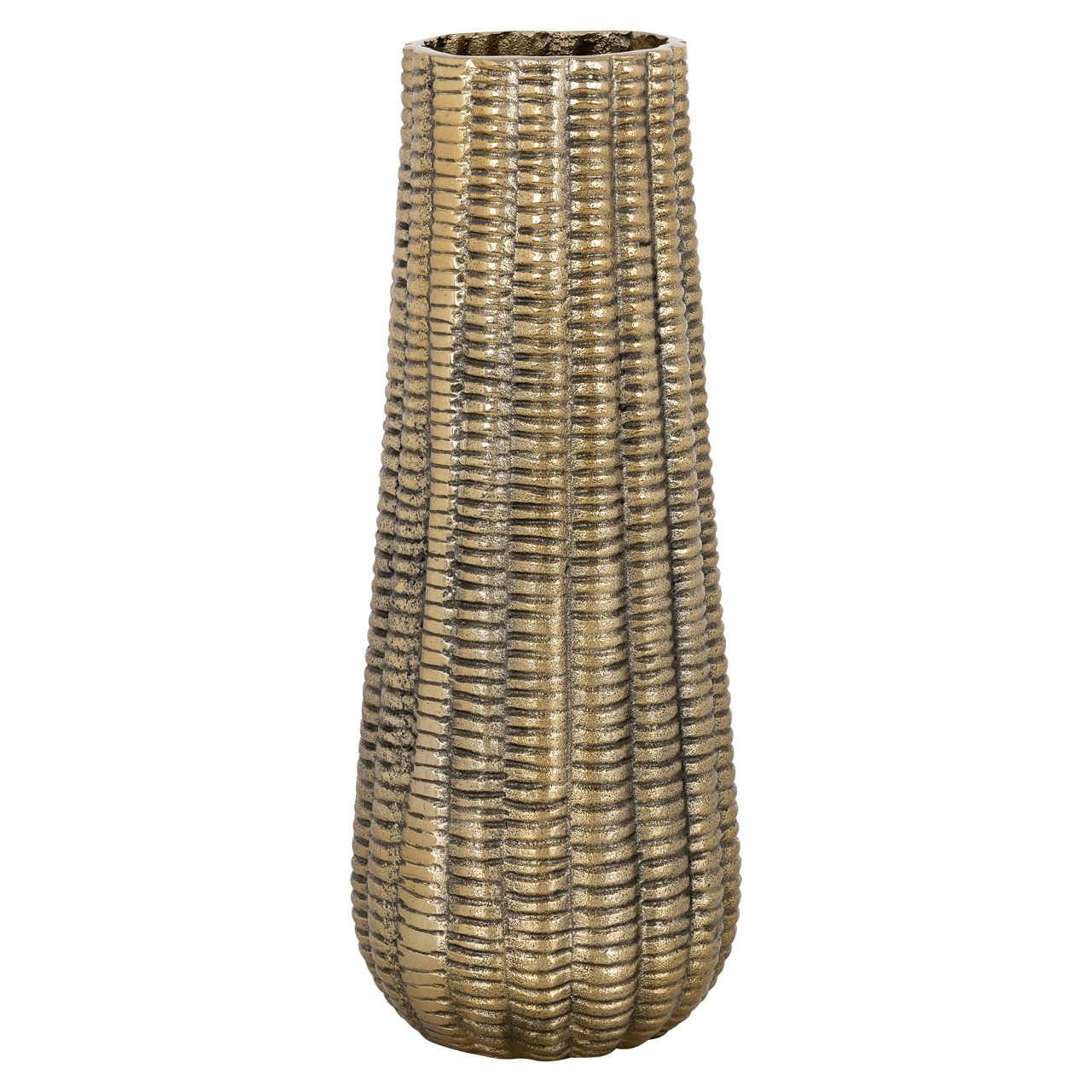 Vase Loran brushed gold large
