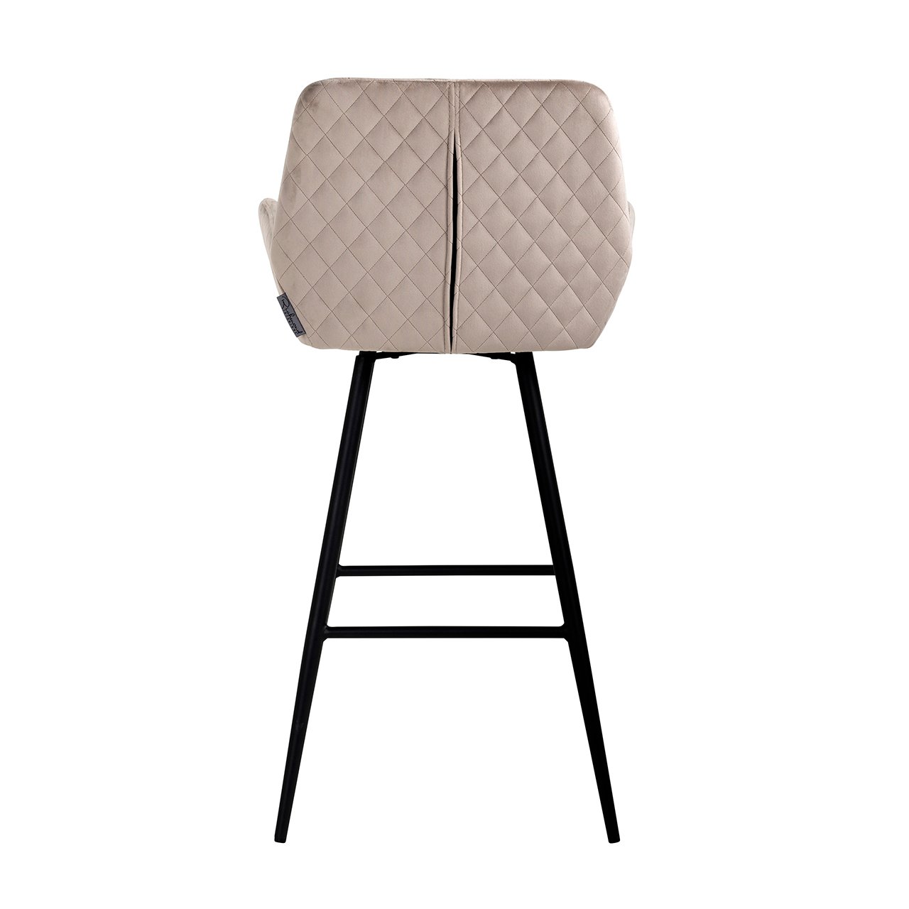 Barhocker Linsey khaki velvet swivel (Set of 2) Barhocker Linsey khaki velvet swivel (Set of 2)