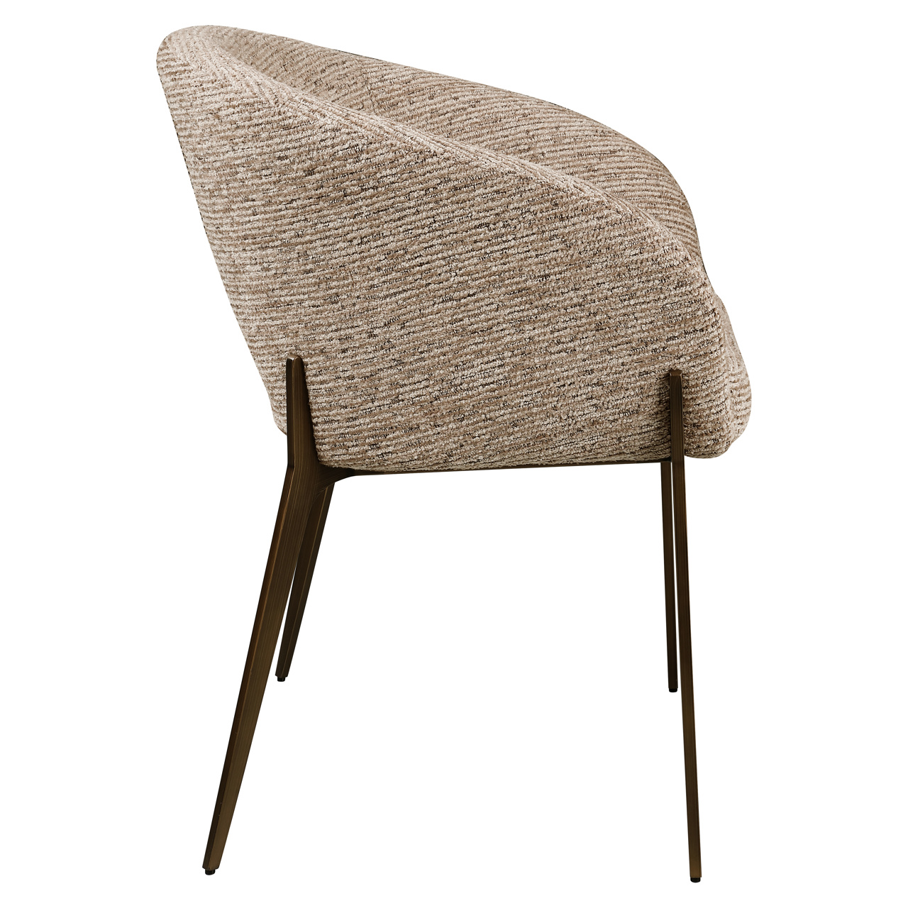 Esszimmerstuhl Kenzi mocca linear fire retardant