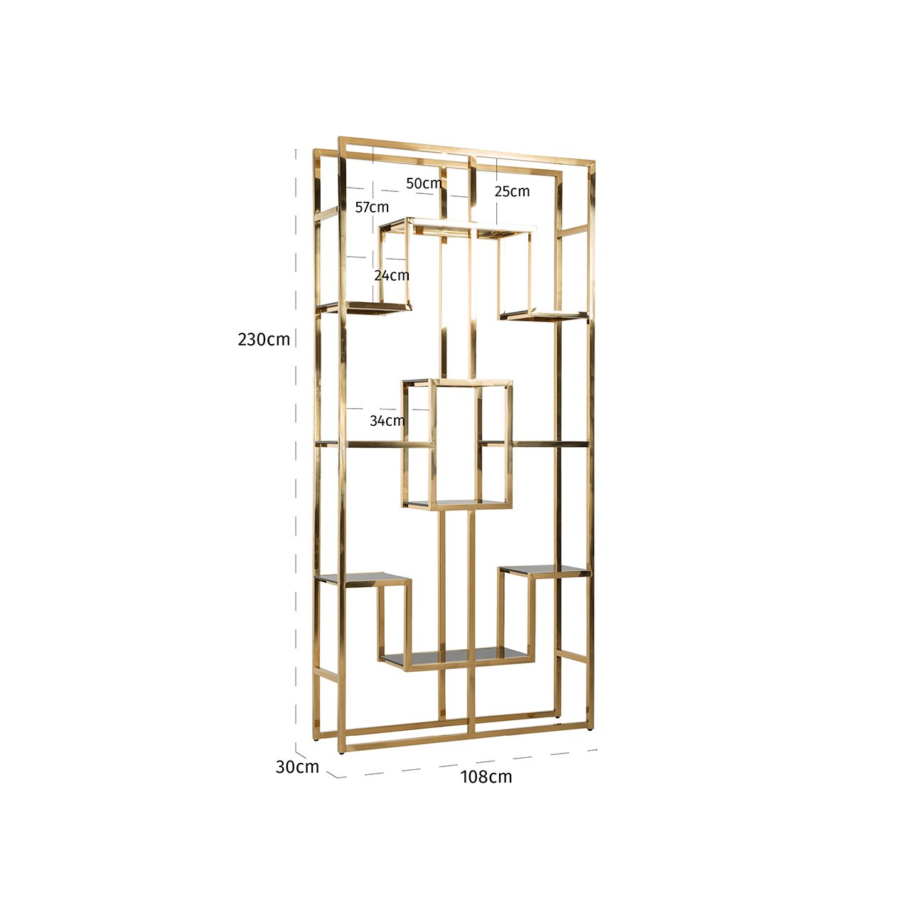 Wandschrank Magnus (Gold)