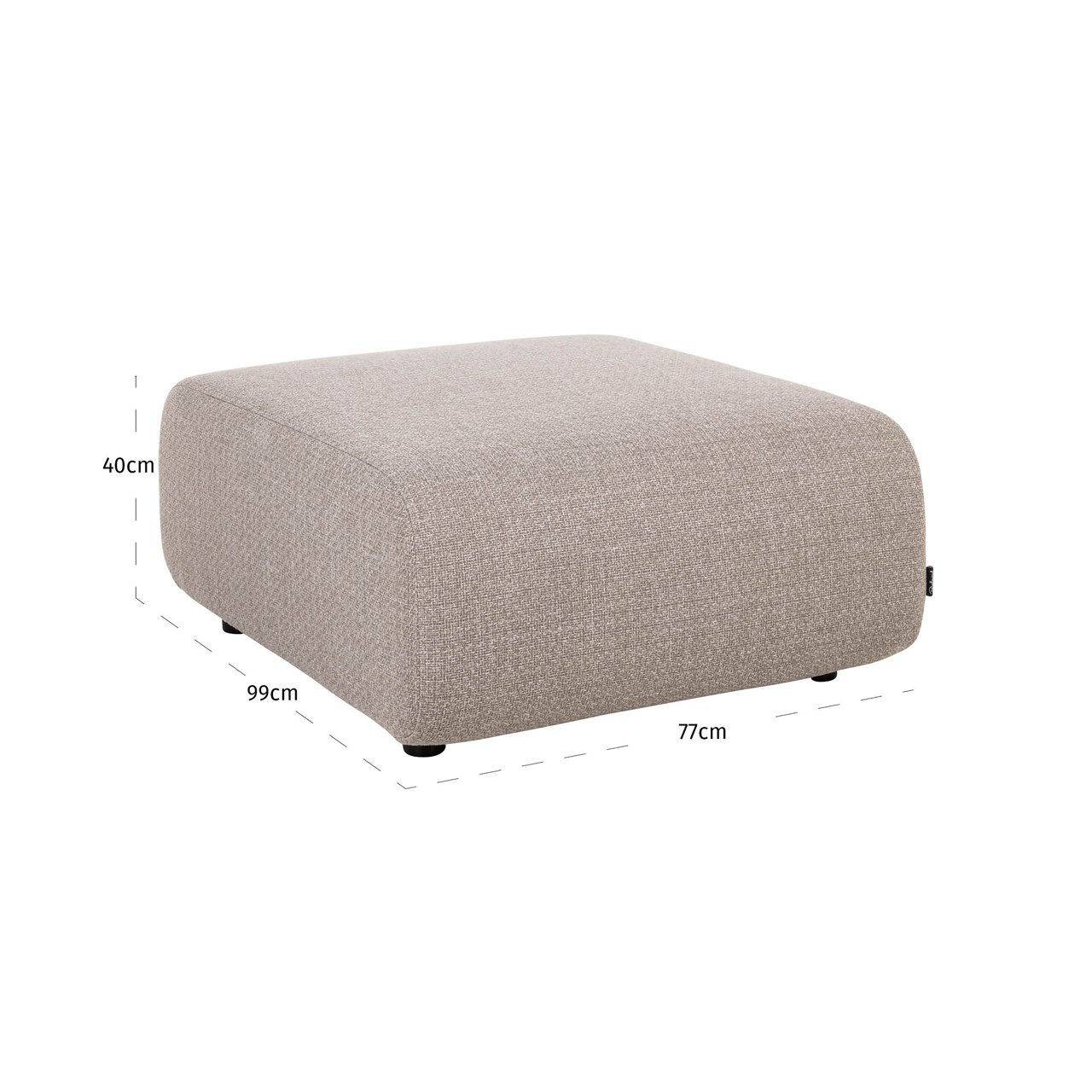 Garten Hocker & Fußbank Dawson beige alpine