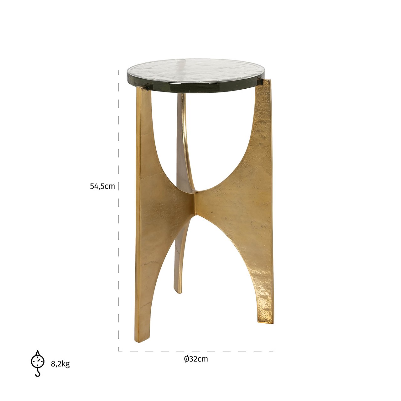 Beistelltisch Avery (Gold)