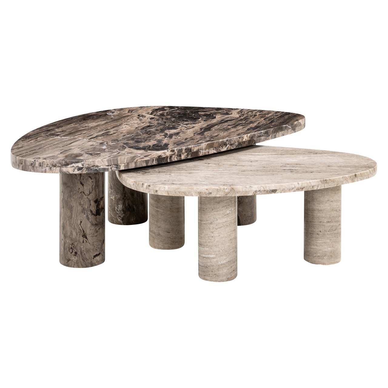 Couchtisch Nazario brown (Set of 2)