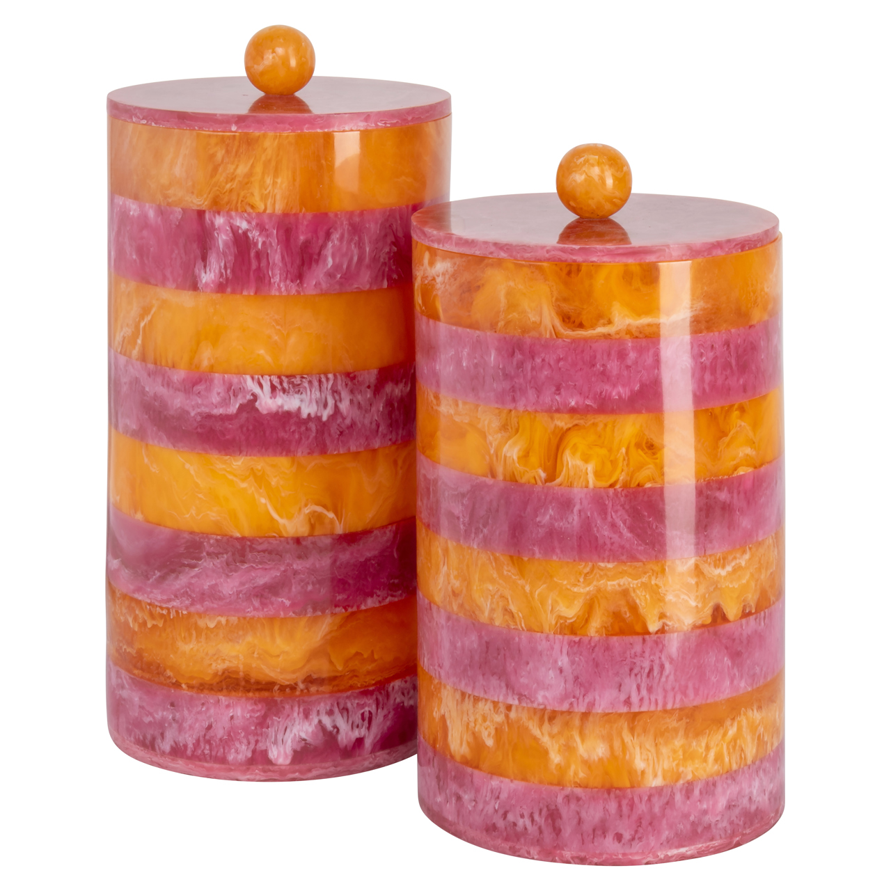 Aufbewahrungsbox Lilybelle pink/orange storage jar large