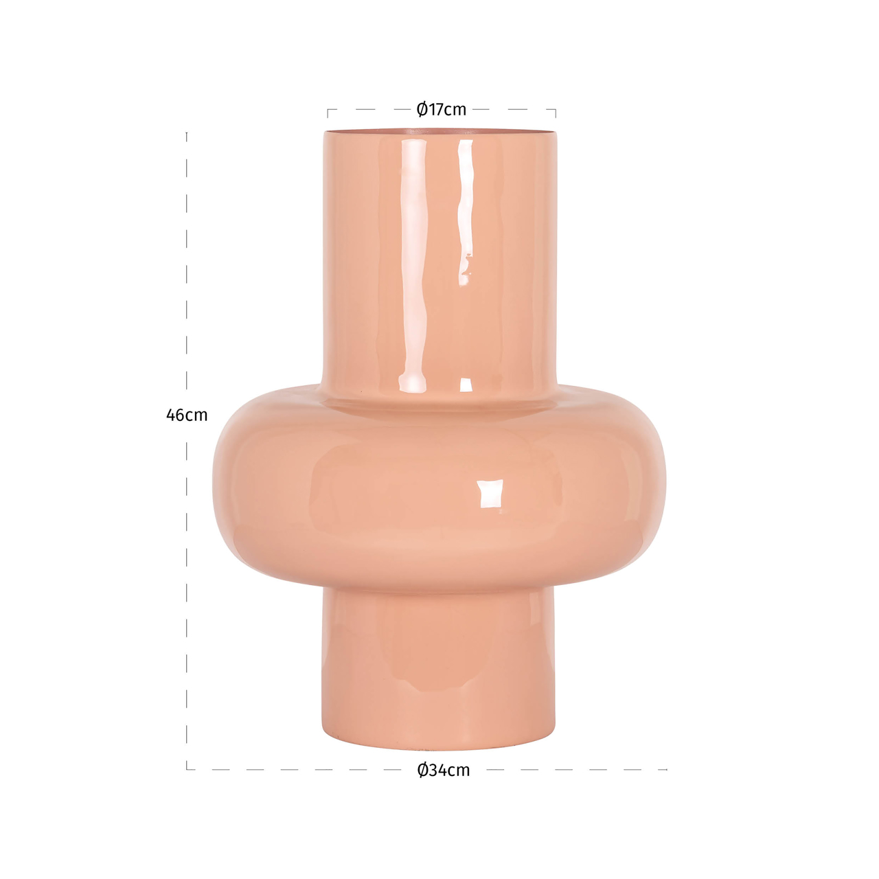 Vase Alison salmon small