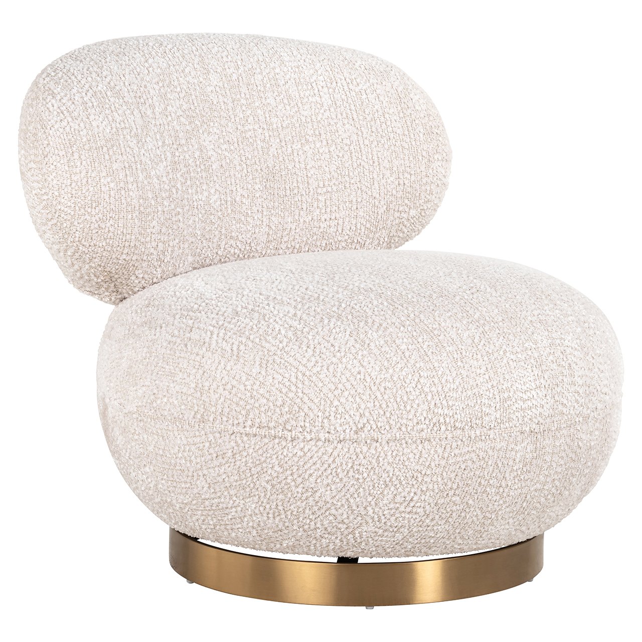 Lounge Stuhl Jace lovely cream swivel