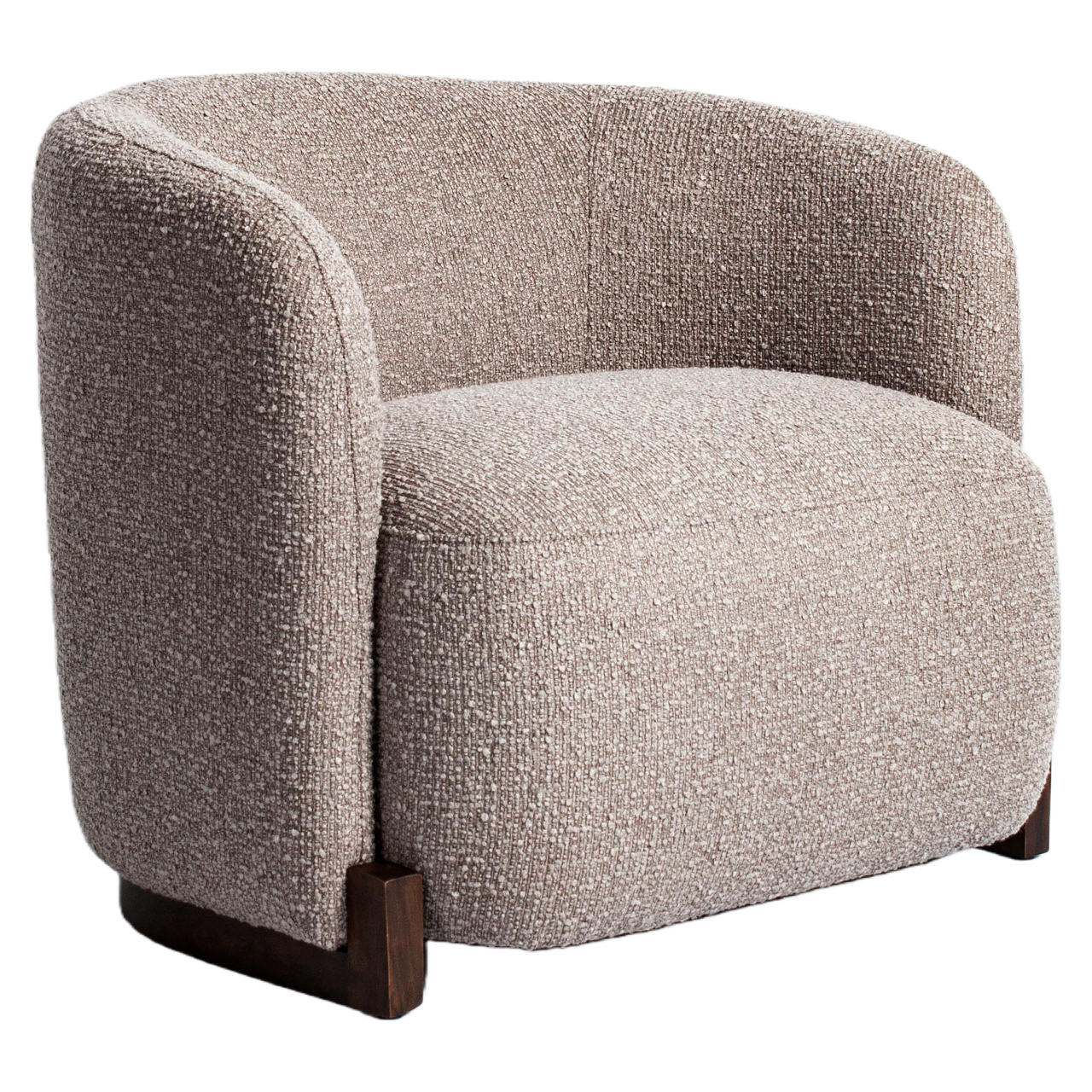 Lounge Stuhl Hannah mocca chunky fire retardant