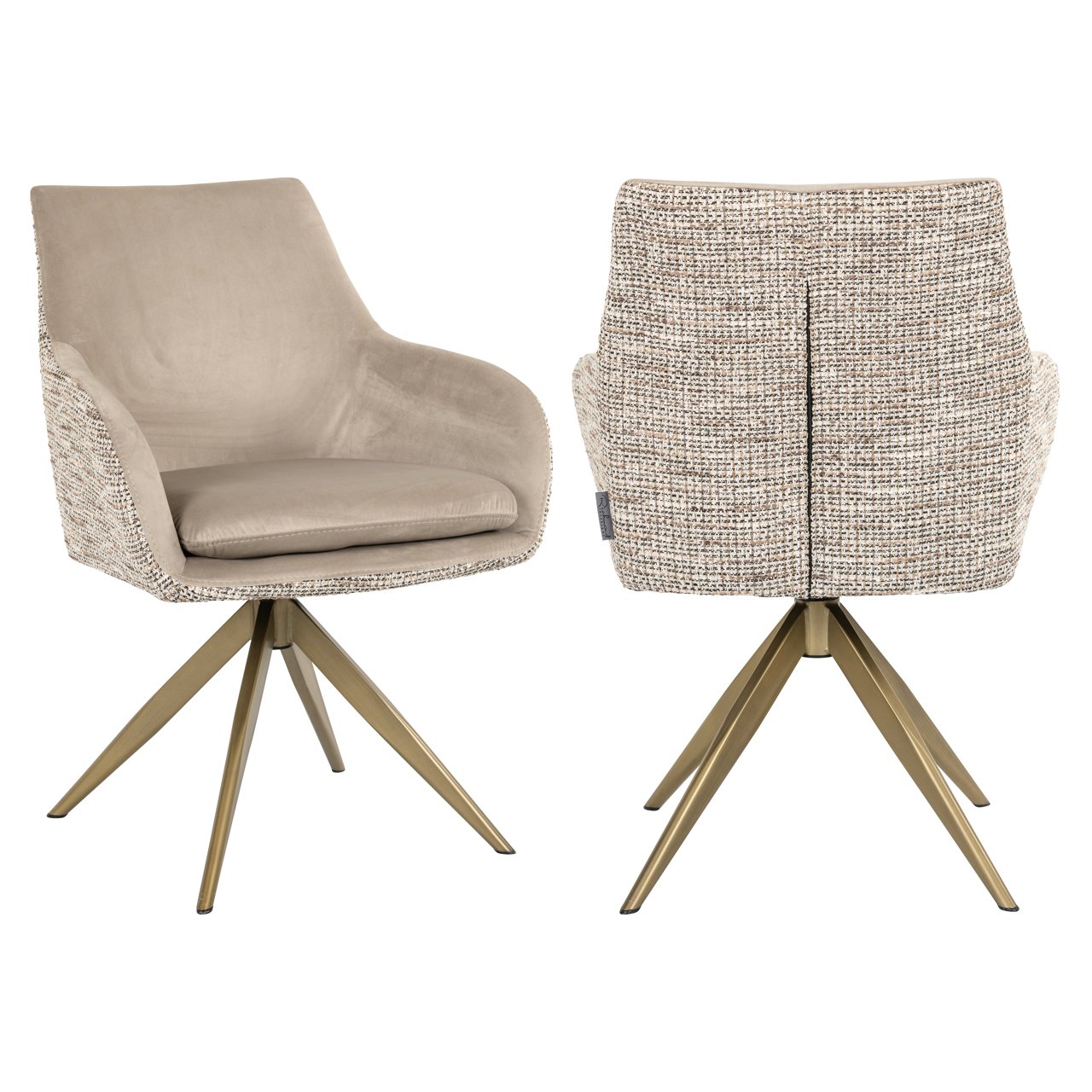 Esszimmerstuhl Lisonne trendy nature swivel