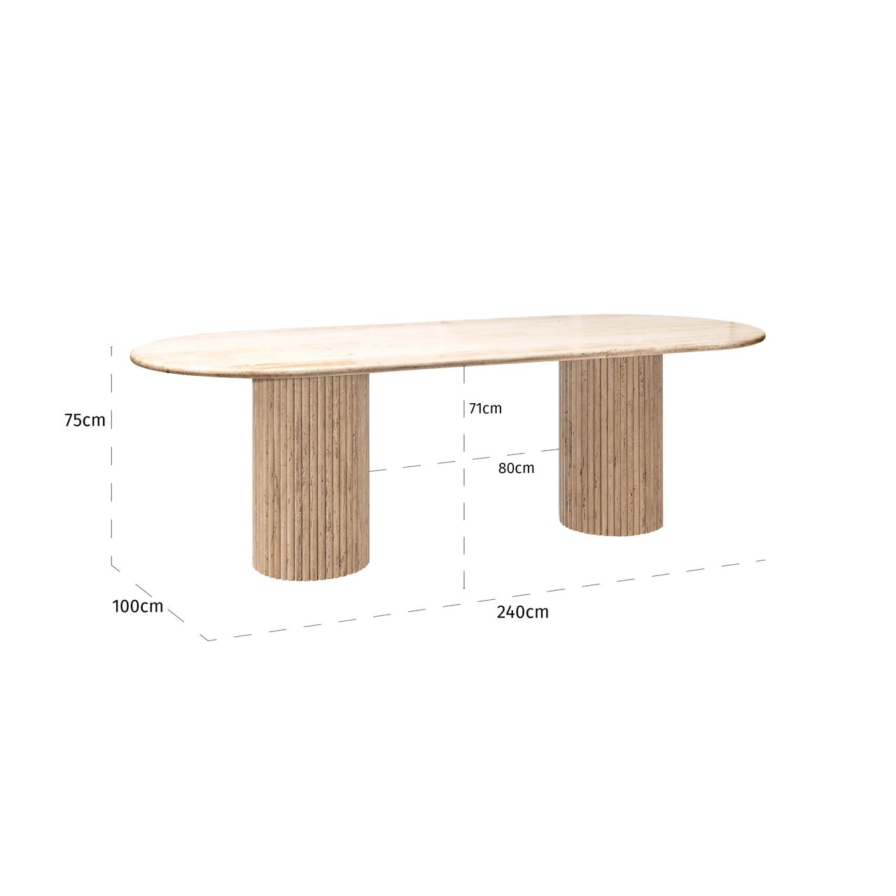 Esstisch La Cantera beige 240